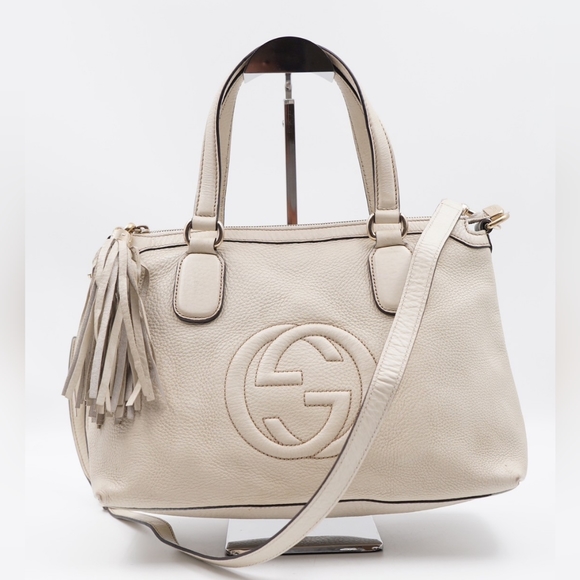 Gucci Handbags - AB51❤️Gucci Soho Cellarius Leather 2 way bag